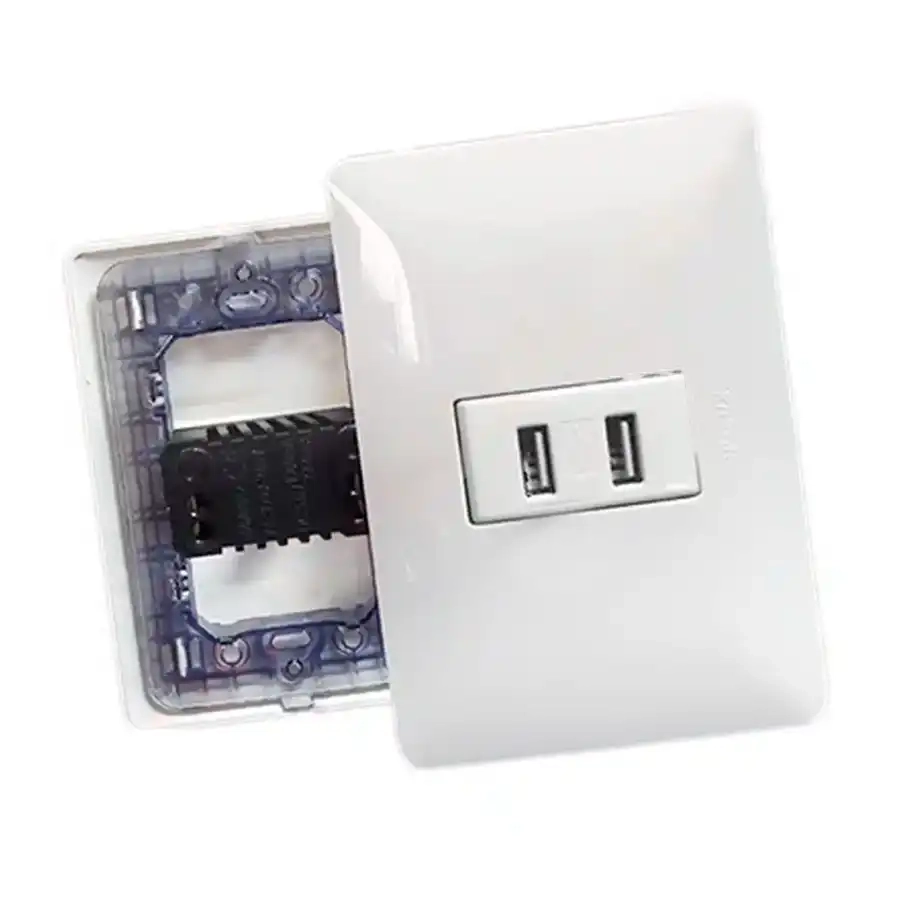 tomacorriente doble usb entrada 100v-240v