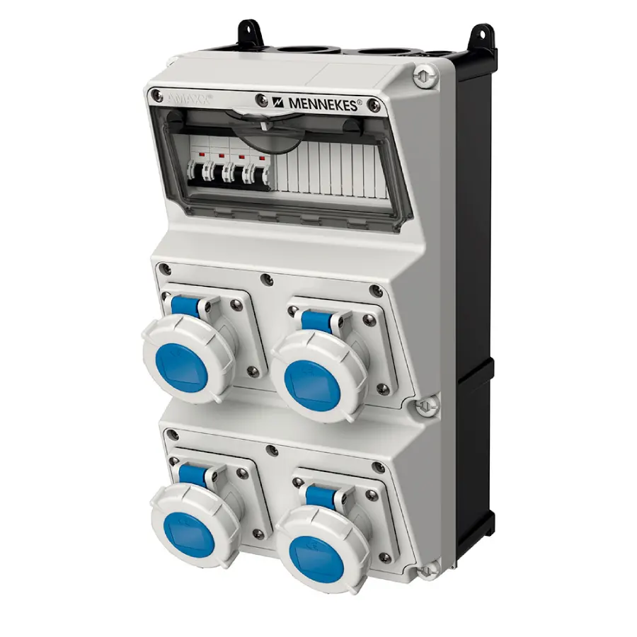 caja combinada amaxx ip67 4 tomas 16amp