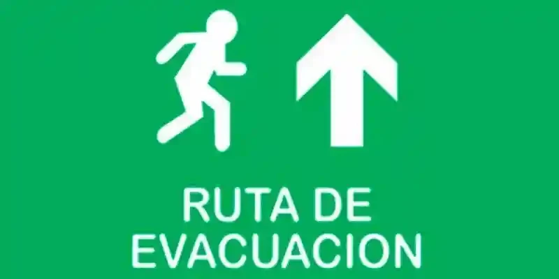 ruta de evacuacion señalizacion