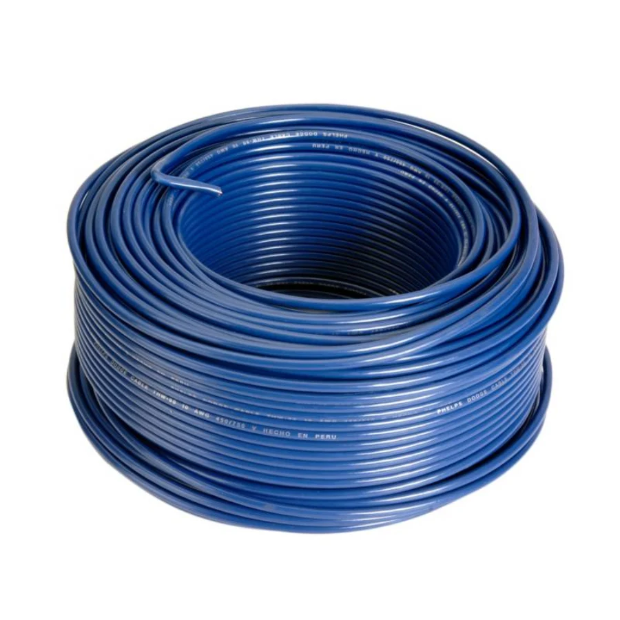 cable 10 awg azul