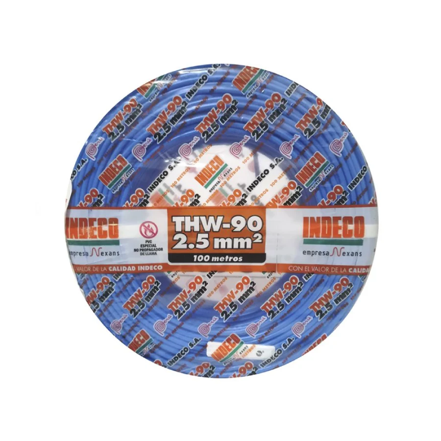 cable 2.5 mm2 thw azul