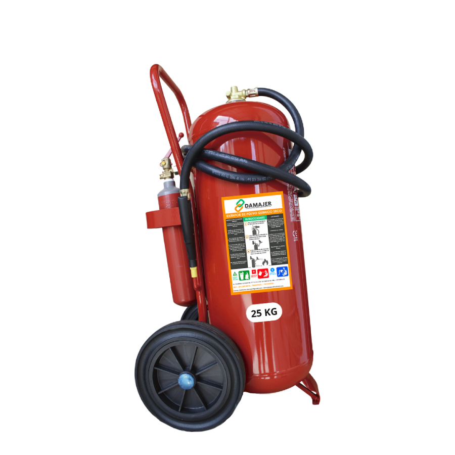 Extintor Rodante PQS ABC de 25 kg - Nacional