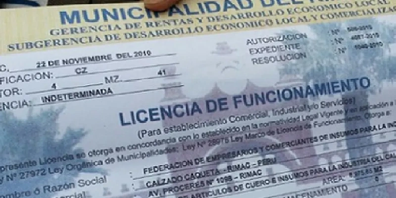 proceso para obtener una licencia de funcionamiento