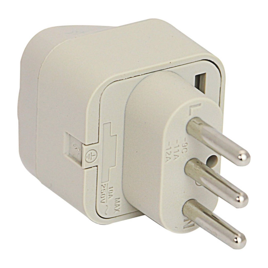 adaptador universal tres en linea