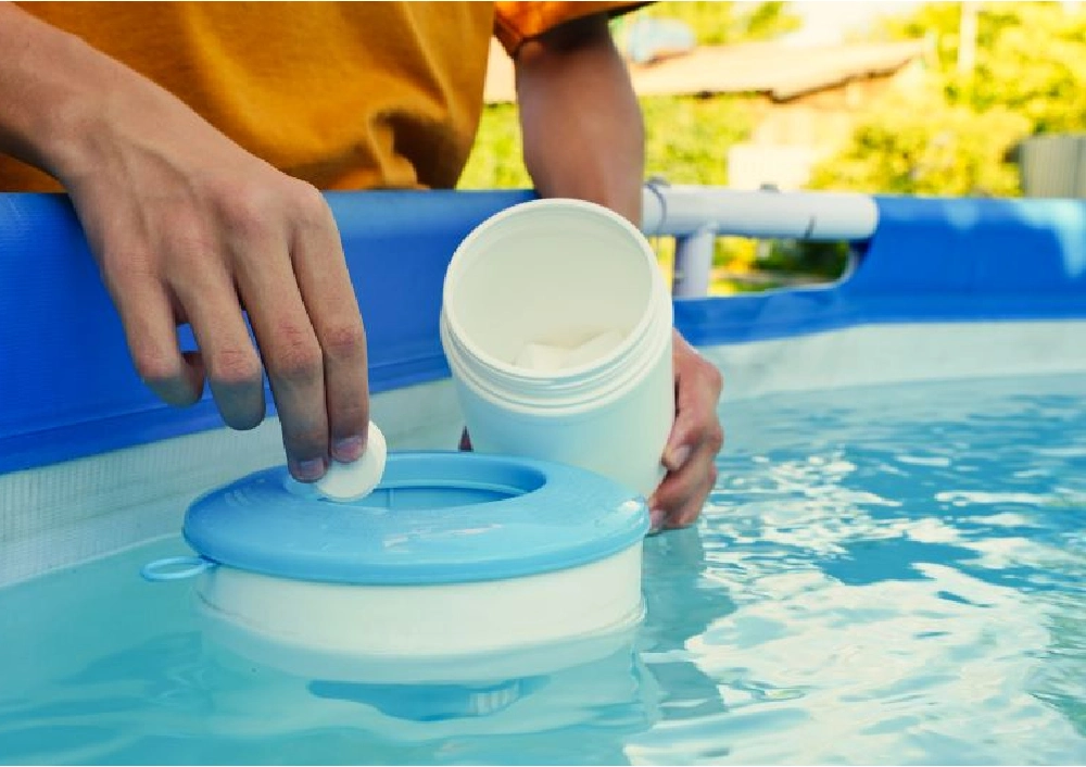 efectividad del hipoclorito de calcio en piscina