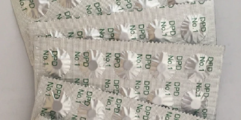 pastillas dpd para medir el cloro en el agua