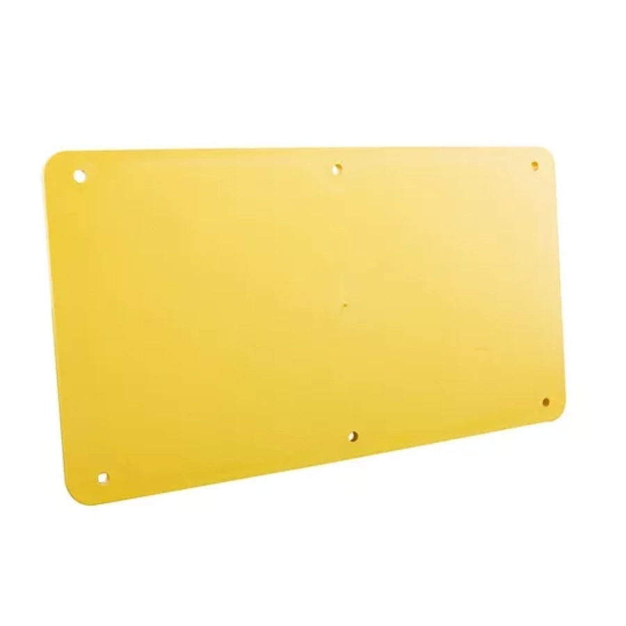 placa ciega amarillo