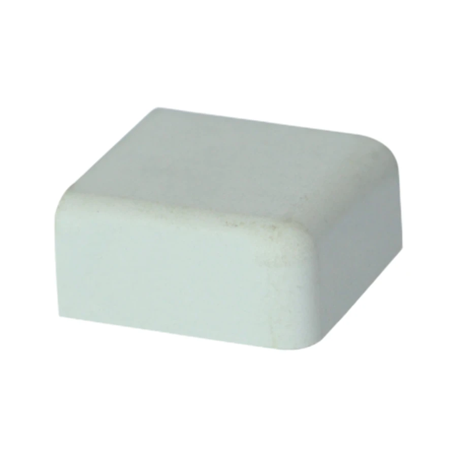 Tapa final blanca de 27 mm