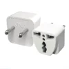 adaptador de tomas blanco para enchufes redondos