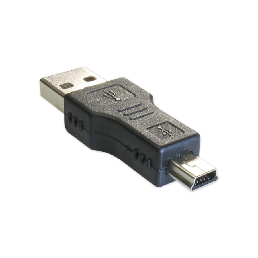 adaptador plug usb "a" a mini usb 5 pin