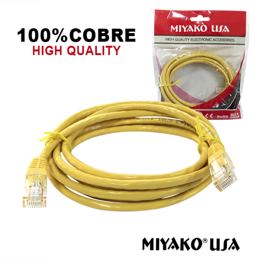 cable patch cord cat-5e 2 mts utp con rj45