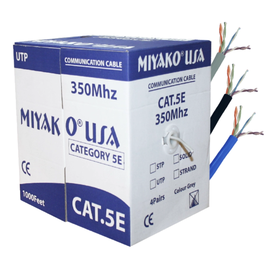 cable utp cat-5e 24 awg , 300 m azul