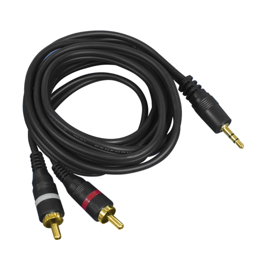 extensor 2 rca plug a plug stereo 3.5mm 15 metros