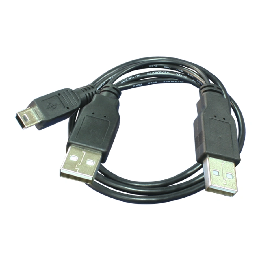 extensor y 2 usb macho a mini usb 5p para disco duro externo