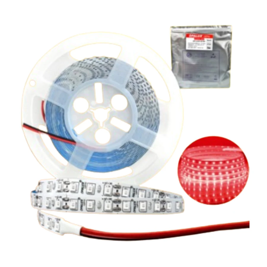 cinta led rojo led2835 120 leds 5 m