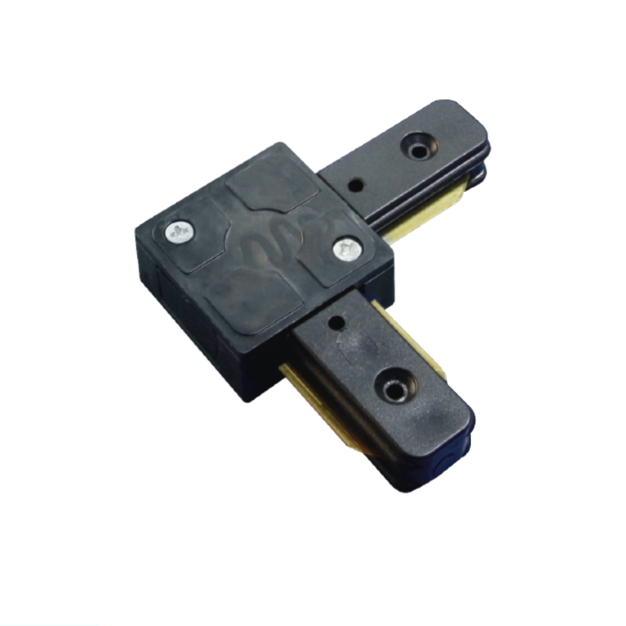 conector negro 90° para unir rieles