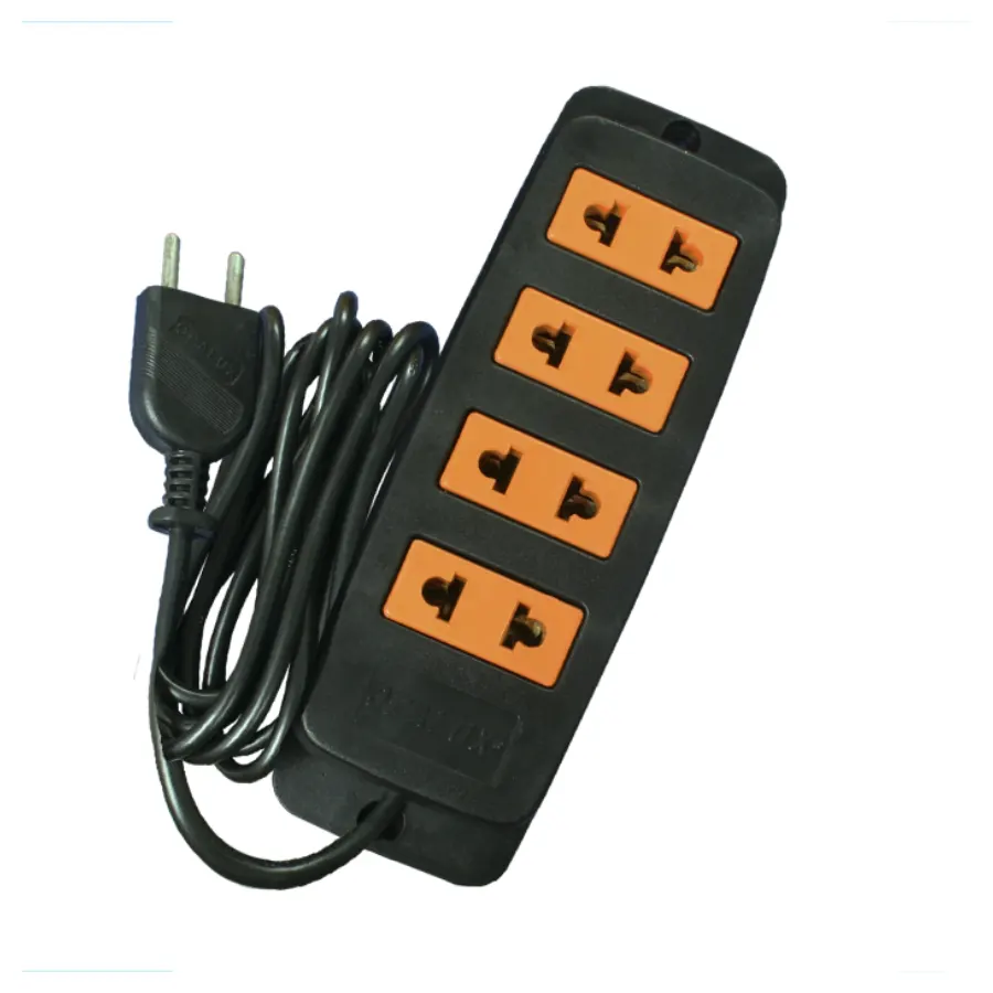 extensión 10a 220v de 4 tomacorrientes 80 unidades