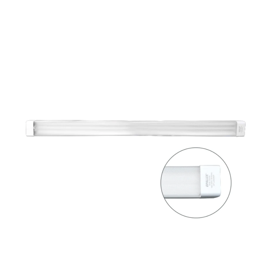 fixture slim led prismático 80w