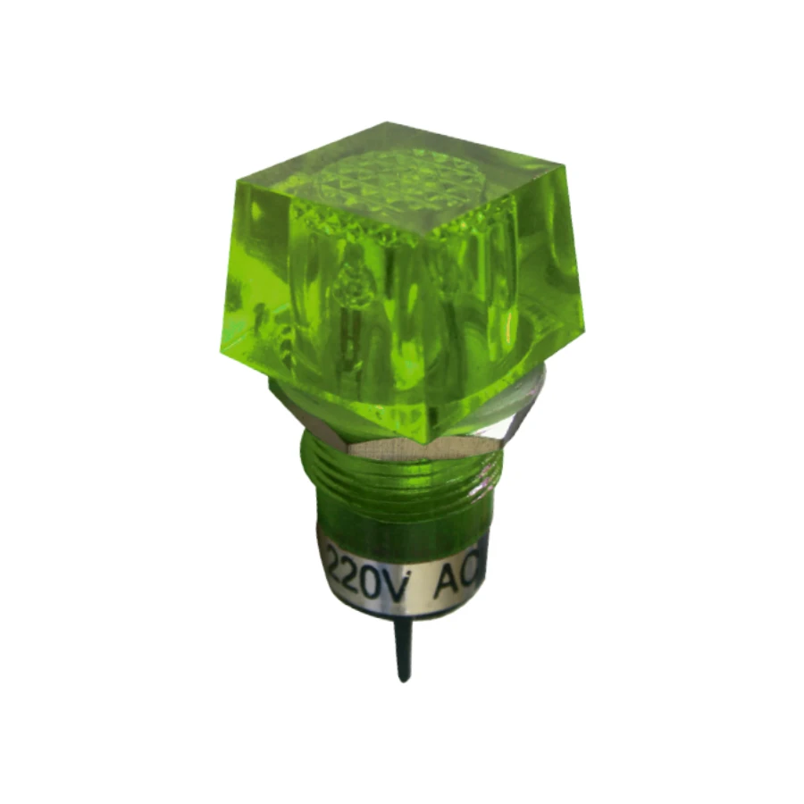 foco neon cuadrado verde 220v ac