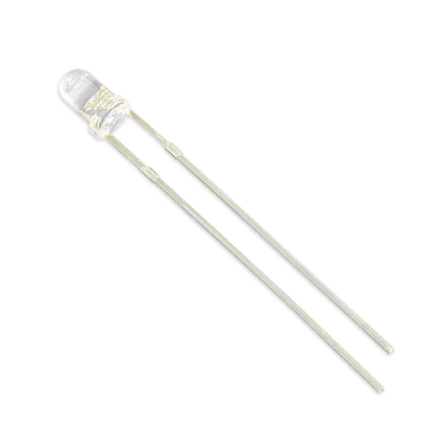 led 3mm transparente rojo