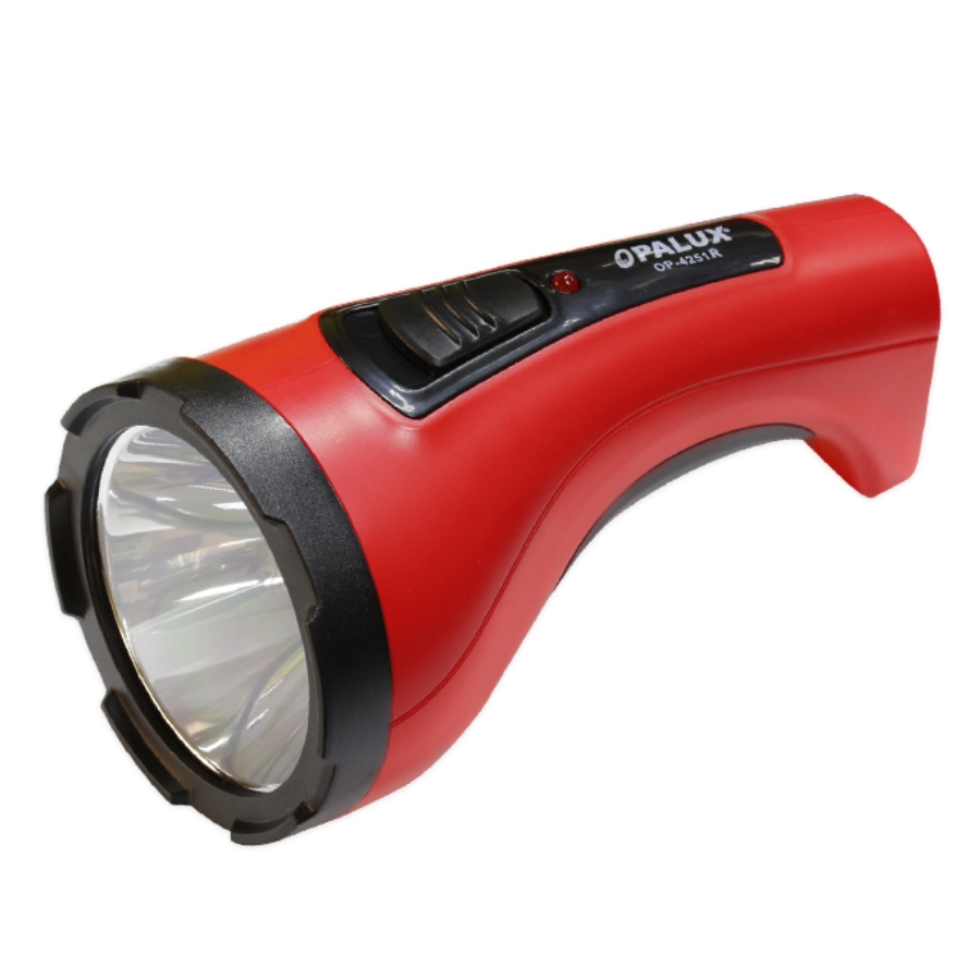 linterna led recargable 5 w rojo