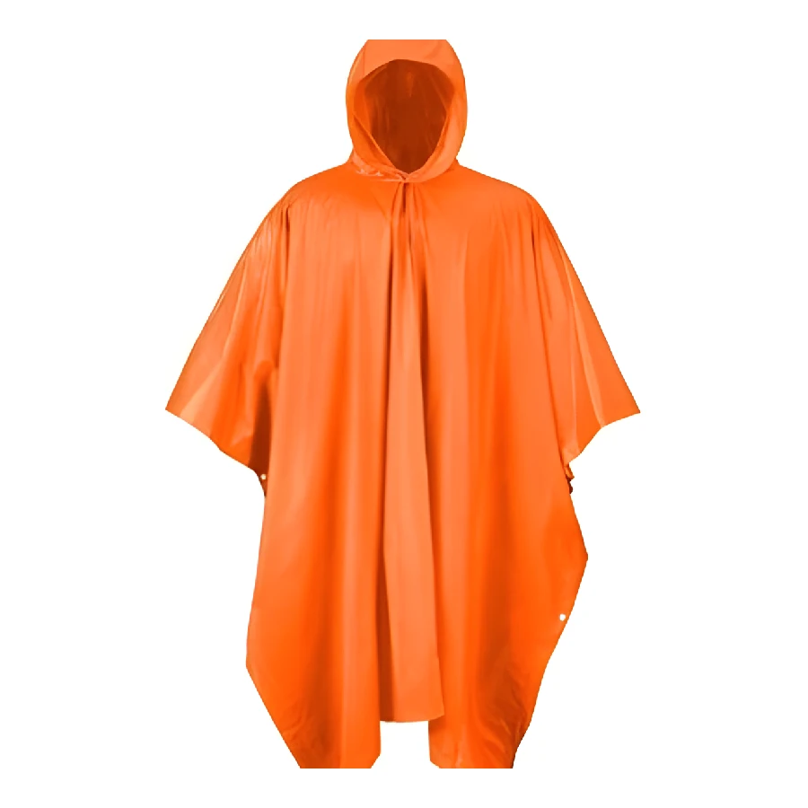 poncho de pvc anaranjado