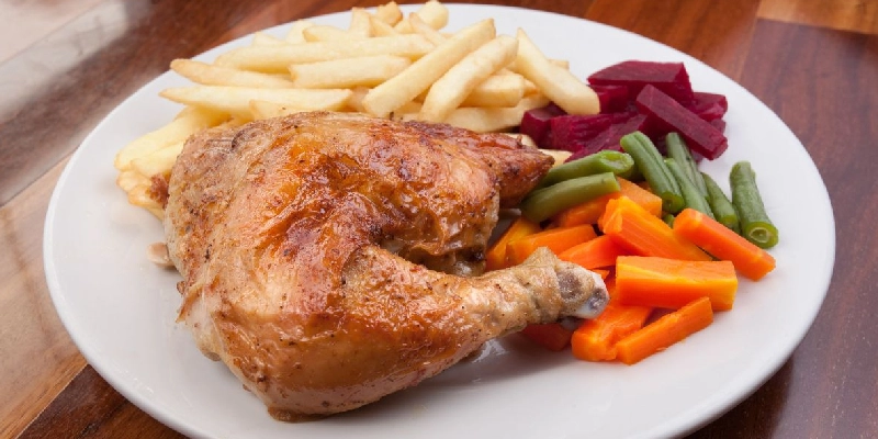 moderacion al comer pollo a la brasa