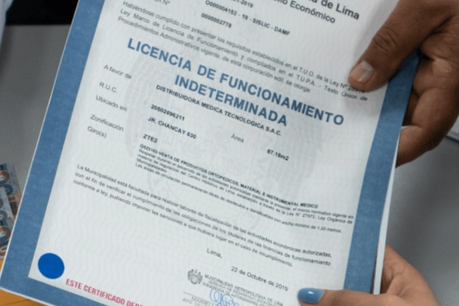 licencia de funcionamiento la molina