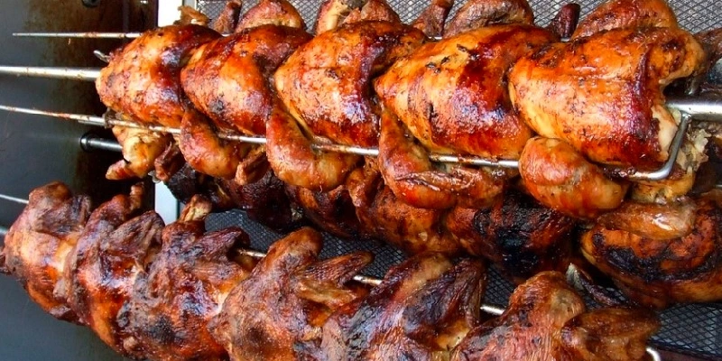 pollos brasa jugoso