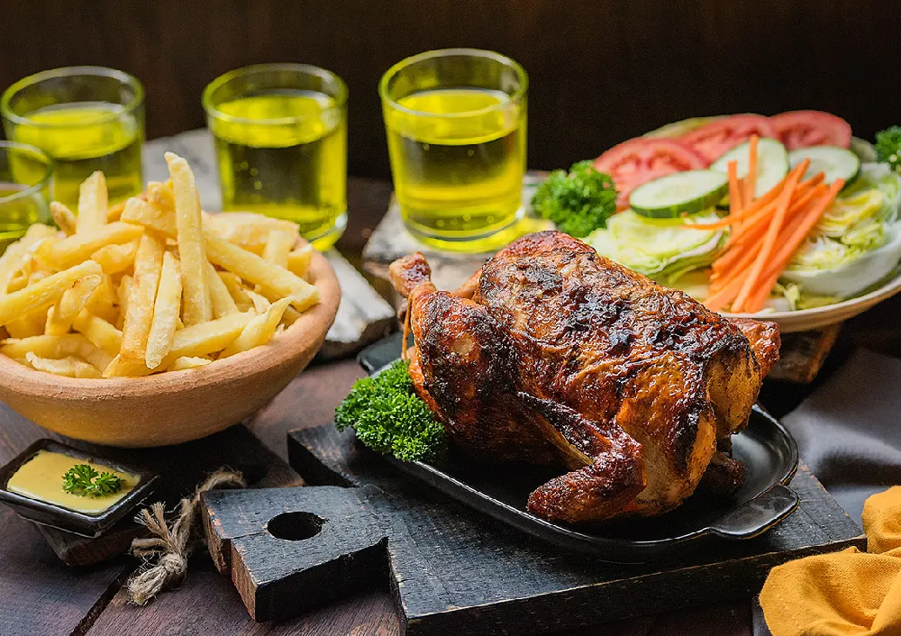 cantidad de calorías pollo a la brasa