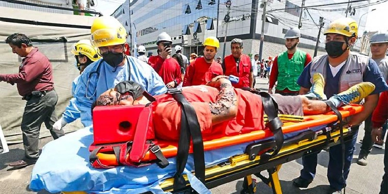 defensa civil acción contra un accidente