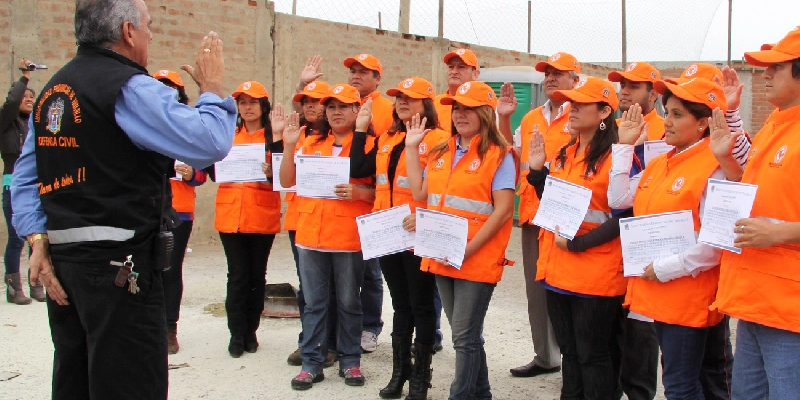 entrenamiento de la defensa civil