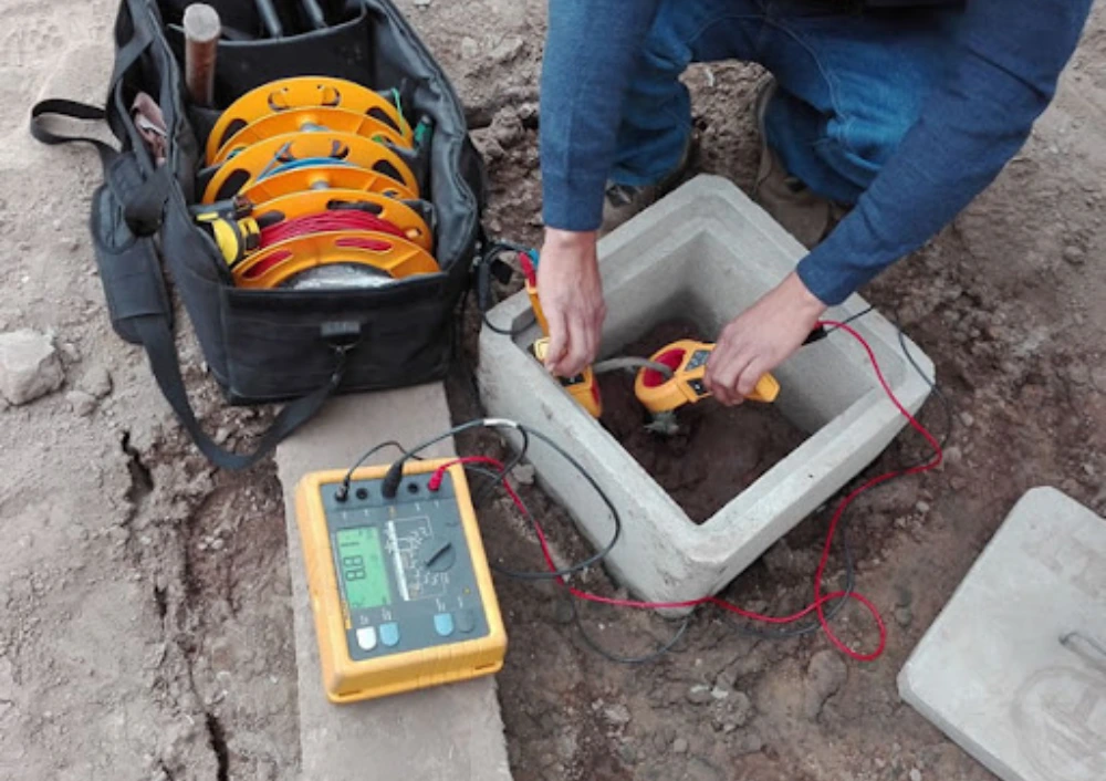 instalación adecuada pozo a tierra