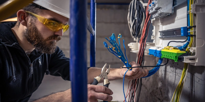 la seguridad eléctrica y el pozo a tierra conexión