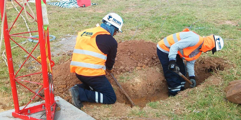 mantenimiento periódico pozo a tierra horizontal