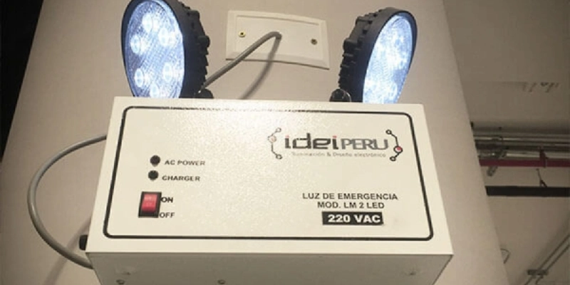 tecnología LED lámparas de emergencia