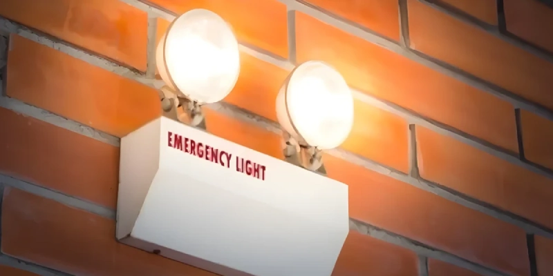 luces de emergencia en un edificio propósito