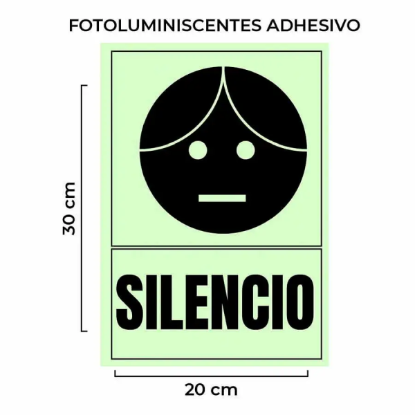 senal-de-silencio-fotoluminiscente