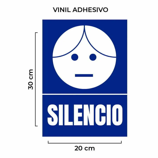senal-silencio-vinil-adhesivo