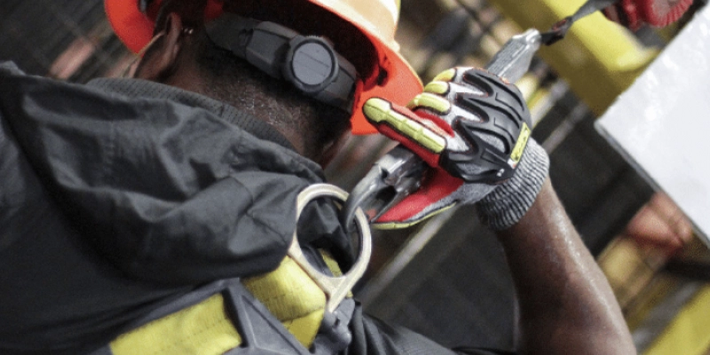 guantes de seguridad de cuero