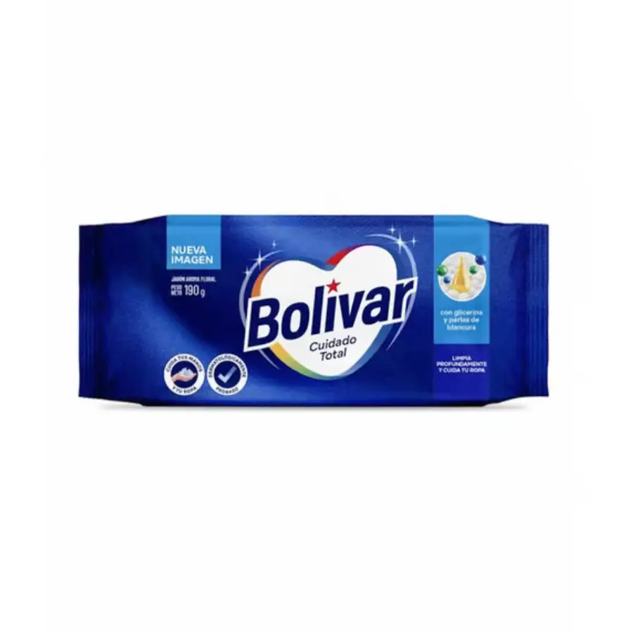 jabon bolivar 190 gr azul