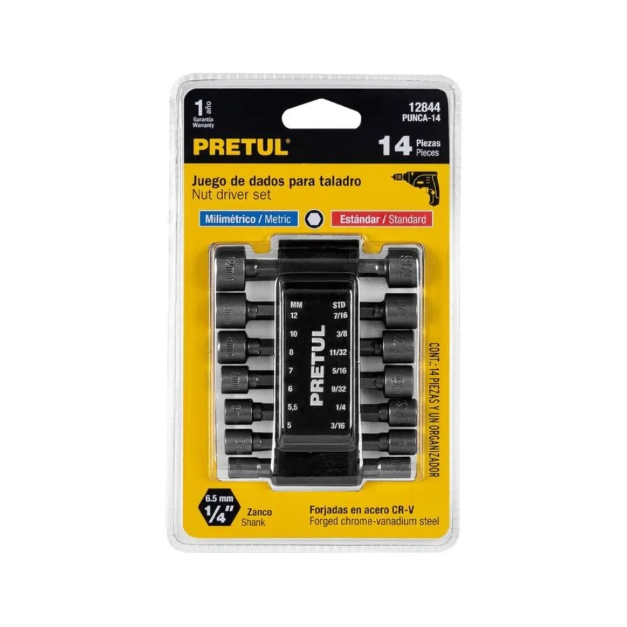 juego de dados truper 12844