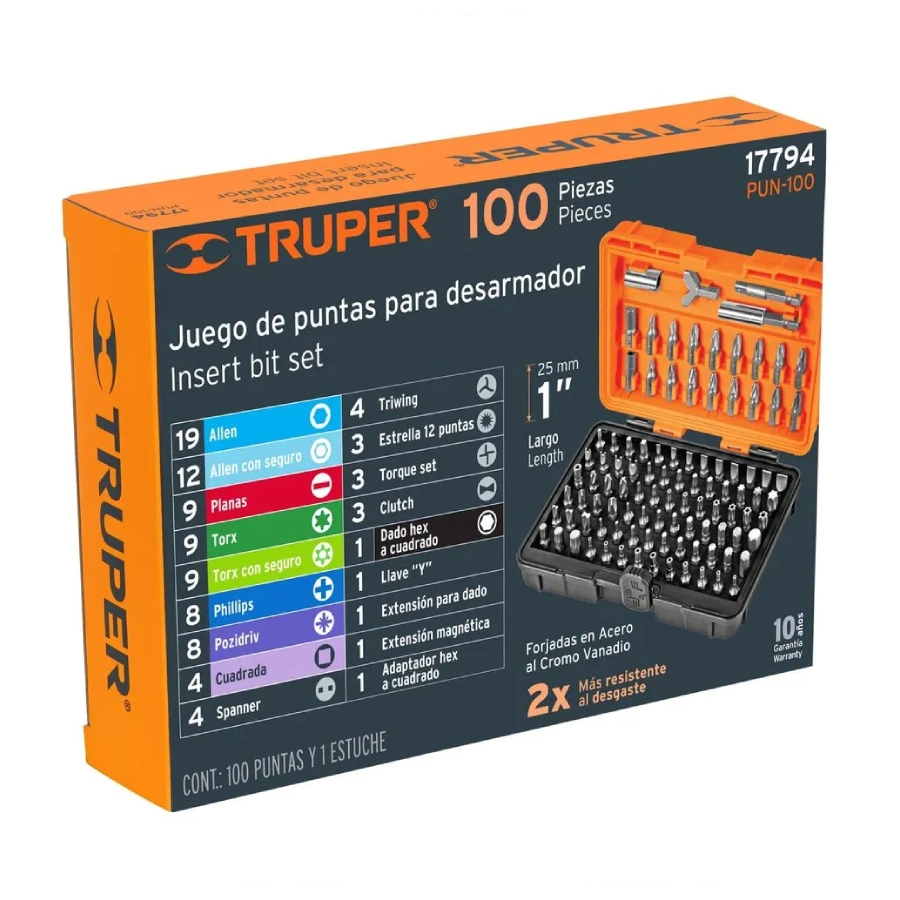 juego de puntas truper 17794