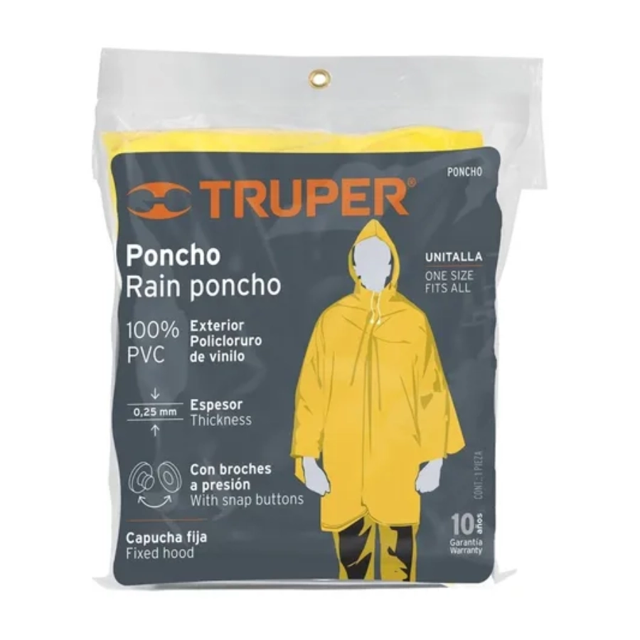 poncho grueso de pvc