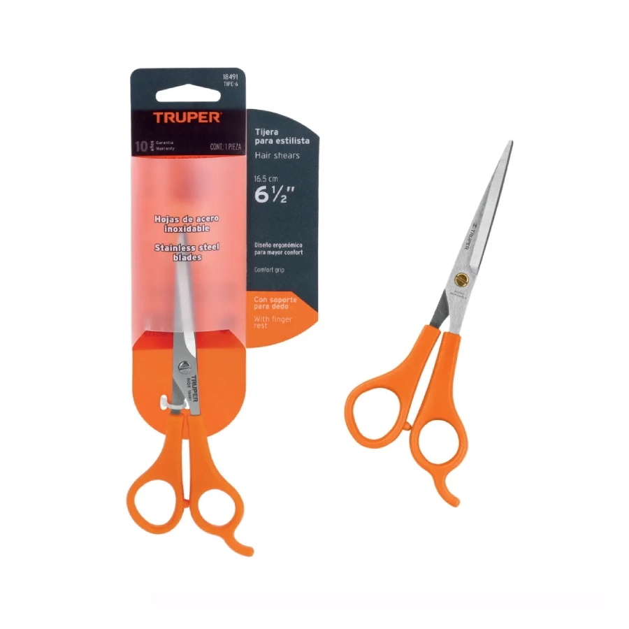 tijera para estilista con gancho