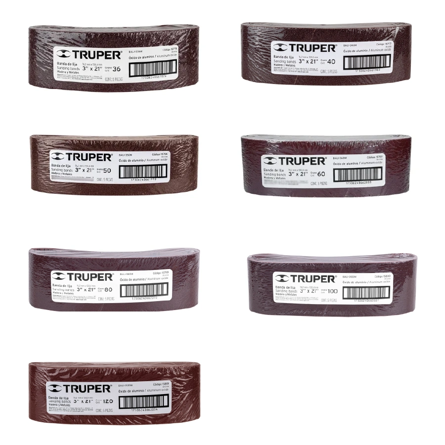 bandas de lija 3 x 21
