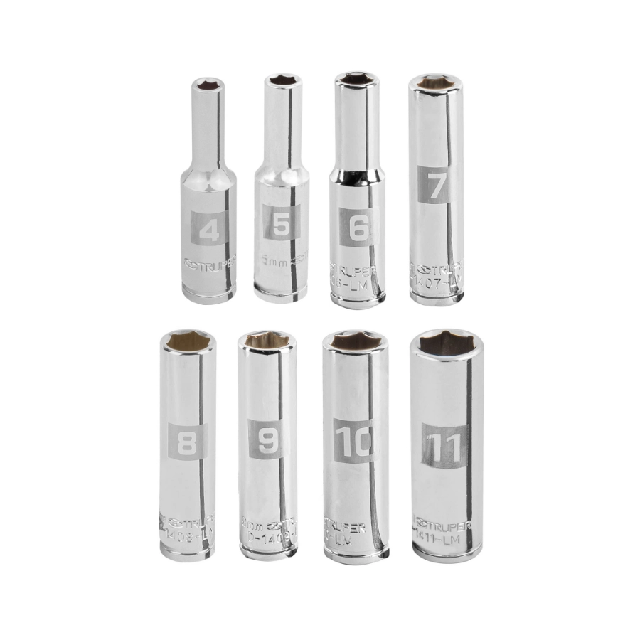 dados tubulares hexagonales truper