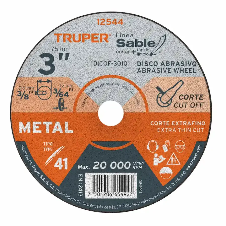 disco abrasivo 12544