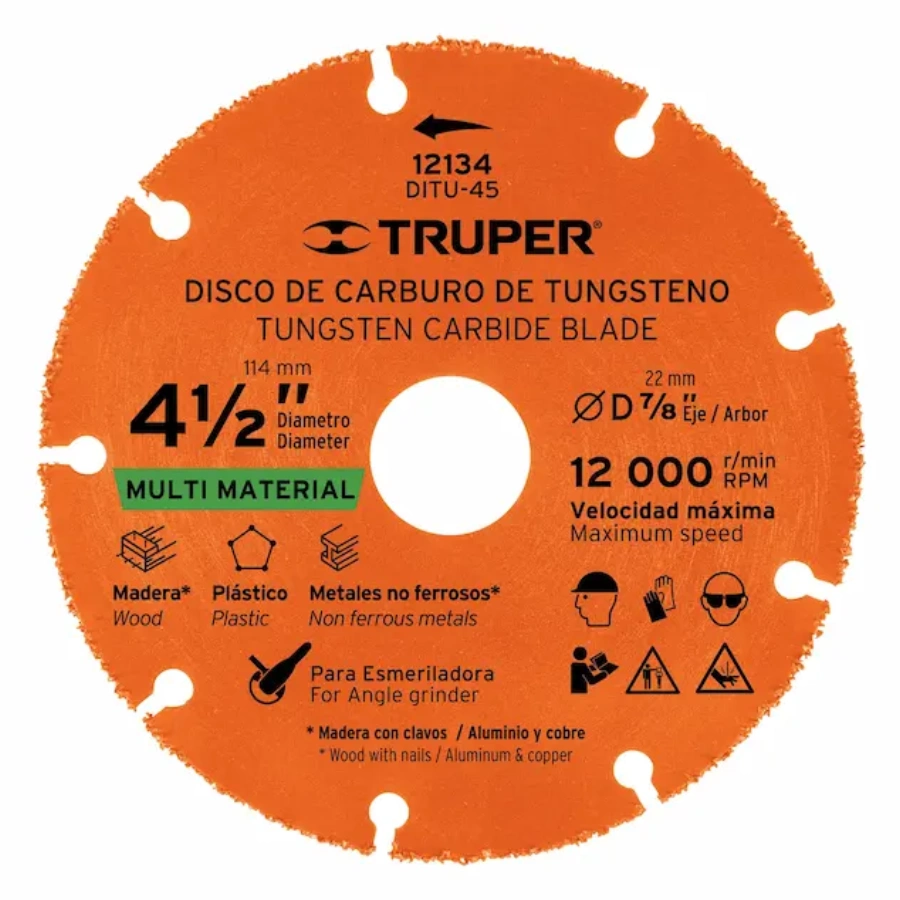 disco de carburo tungsteno 12134