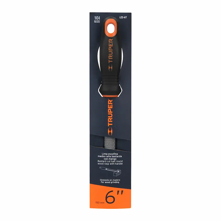 limas escofinas media caña con mango 15319